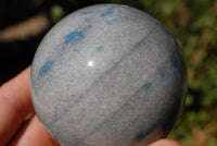 Polished Blue Spotted Spinel Spheres x 2 From Ambatofinadrahana, Madagascar - TopRock