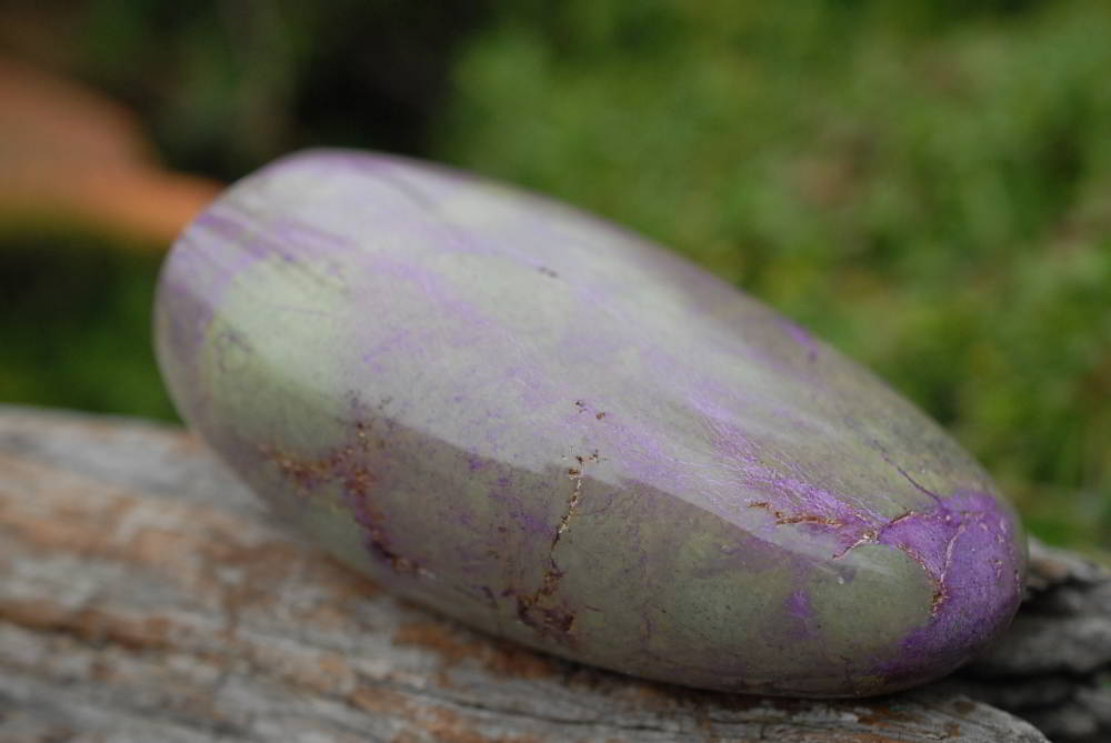 Natural Rare Stichtite & Green Serpentine Standing Free Forms x 2 From Barberton, South Africa - TopRock