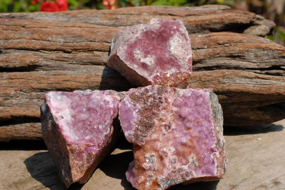 Natural Drusy Coated Salrose Cobaltion Dolomite Specimens x 12 From Kakanda, Congo - TopRock