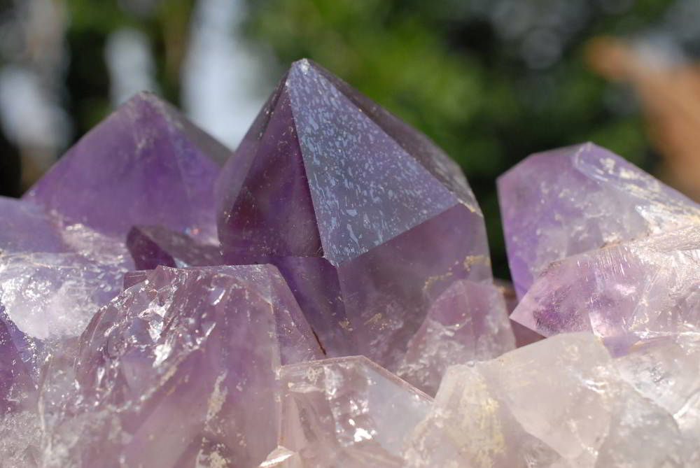 Natural Medium Sized Amethyst Clusters x 2 From Mumbwe, Zambia - TopRock