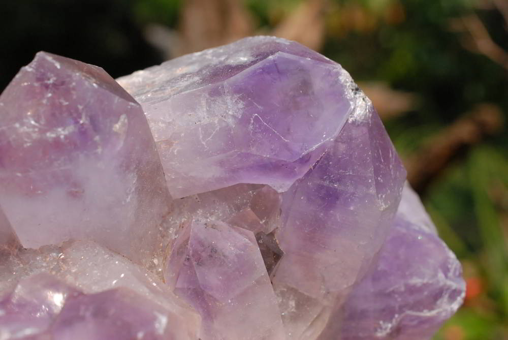Natural Medium Sized Amethyst Clusters x 2 From Mumbwe, Zambia - TopRock