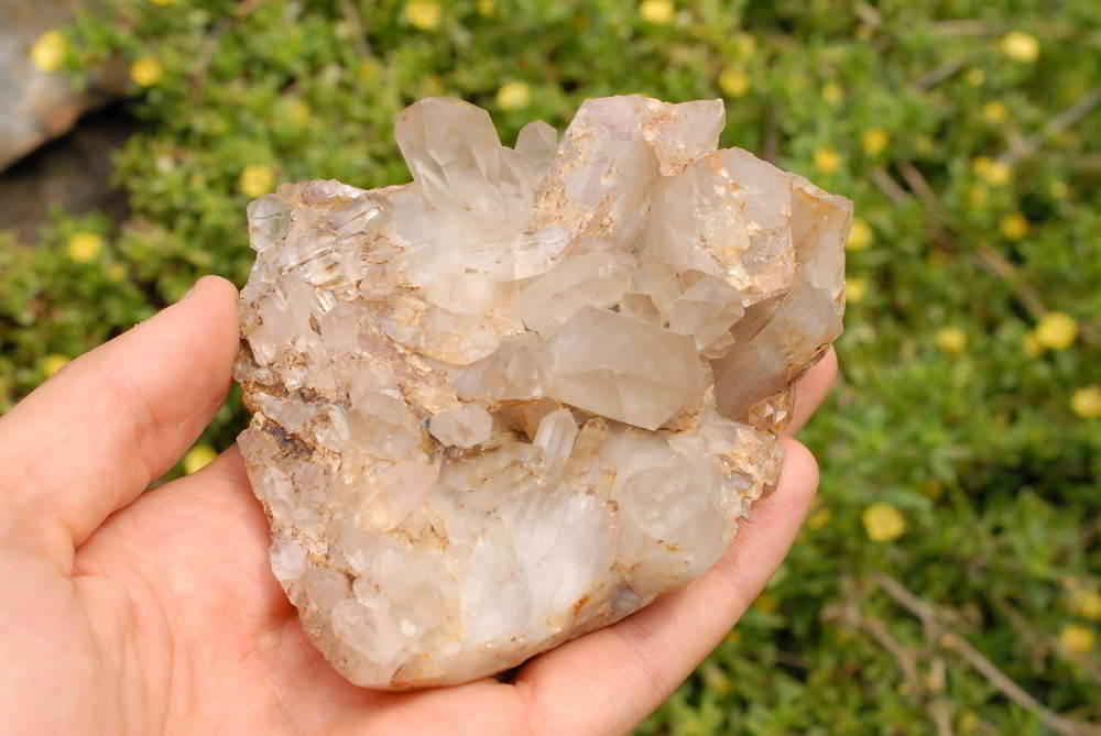 Natural Hematoid Quartz Clusters x 2 With Shaped Bases x 3 From Karoi, Zimbabwe - TopRock