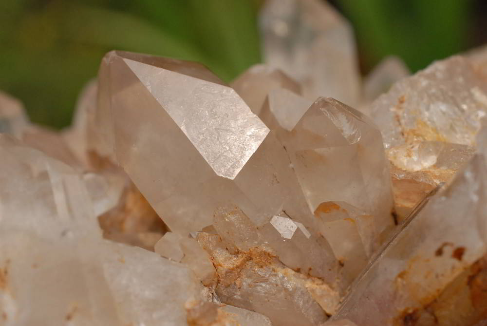 Natural Hematoid Quartz Clusters x 2 With Shaped Bases x 3 From Karoi, Zimbabwe - TopRock