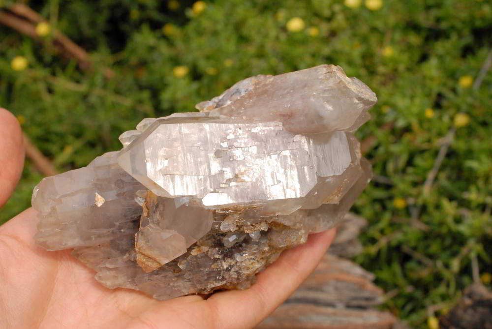 Natural Hematoid Quartz Clusters x 2 With Shaped Bases x 3 From Karoi, Zimbabwe - TopRock