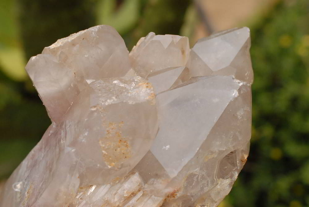 Natural Hematoid Quartz Clusters x 2 With Shaped Bases x 3 From Karoi, Zimbabwe - TopRock
