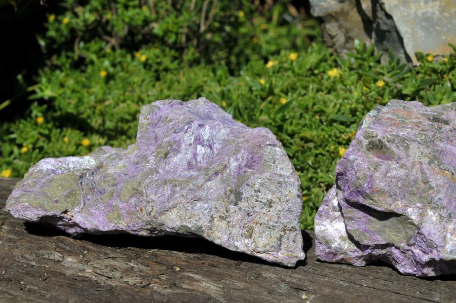 Natural Rare Stichtite & Green Serpentine Specimens x 3 From Barberton, South Africa - TopRock