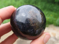 Polished Iolite Water Sapphire Spheres x 3 From Madagascar - TopRock