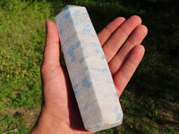 Polished Blue Spotted Spinel Crystal Points x 3 From Madagascar - TopRock