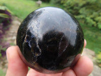 Polished Iolite Water Sapphire Spheres x 3 From Madagascar - TopRock