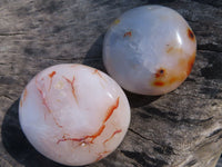 Polished Lovely Contrasting Carnelian Gallets x 12 From Madagascar - TopRock