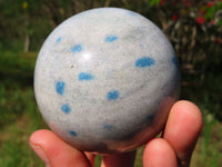 Polished Blue Spotted Spinel Spheres x 3 From Madagascar - TopRock