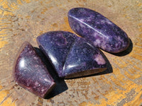 Polished Lepidolite Free Forms x 3 From Zimbabwe - TopRock