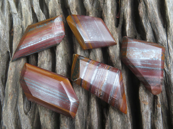 Polished Banded Tiger Iron Muggle Stone Jewellery Free Forms - Sold per Piece - From South Africa - TopRock
