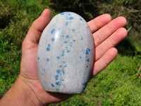 Polished Blue Spotted Spinel Standing Free Forms x 3 From Madagascar - TopRock
