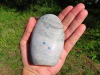 Polished Blue Spotted Spinel Standing Free Forms x 3 From Madagascar - TopRock