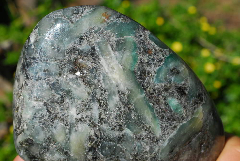 Polished Emerald In Matrix Standing Free Forms x 3 From Zimbabwe - TopRock