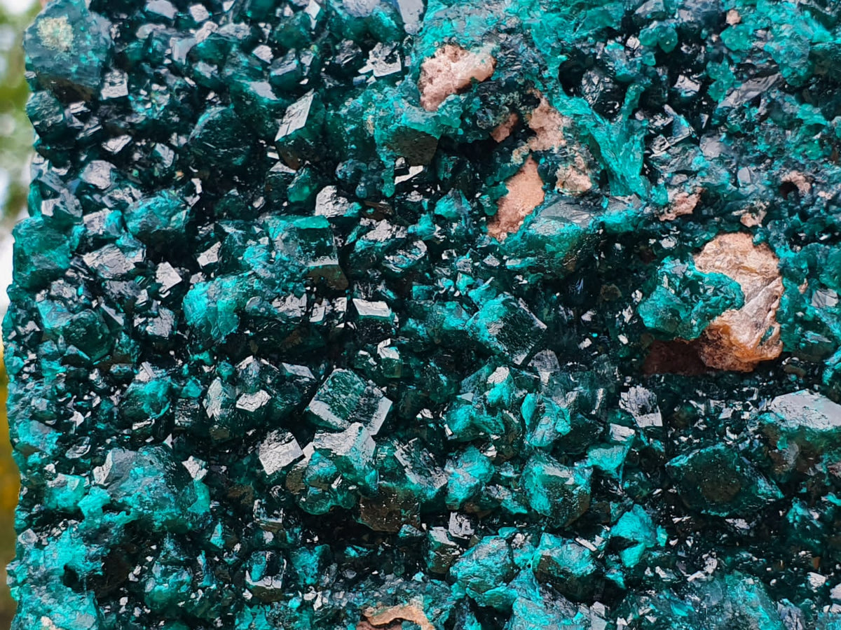Natural XXL Classic Museum Class Specimen. Stands Nicely On Dolomite Base With 2 Sides Cover With Emerald Green Crystals x 1 From Tantara, Congo - TopRock