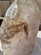 (+12 WEEKS!) Polished XL Multi Enhydro Smokey Window Quartz Crystal x 1 From Madagascar
