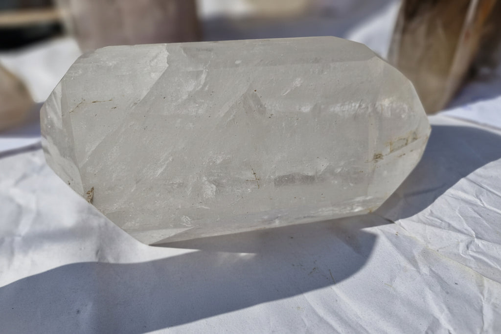 (+12 WEEKS!) Polished Large Double Terminated Clear Quartz Crystal x 1 From Ambatondrazaka, Madagascar