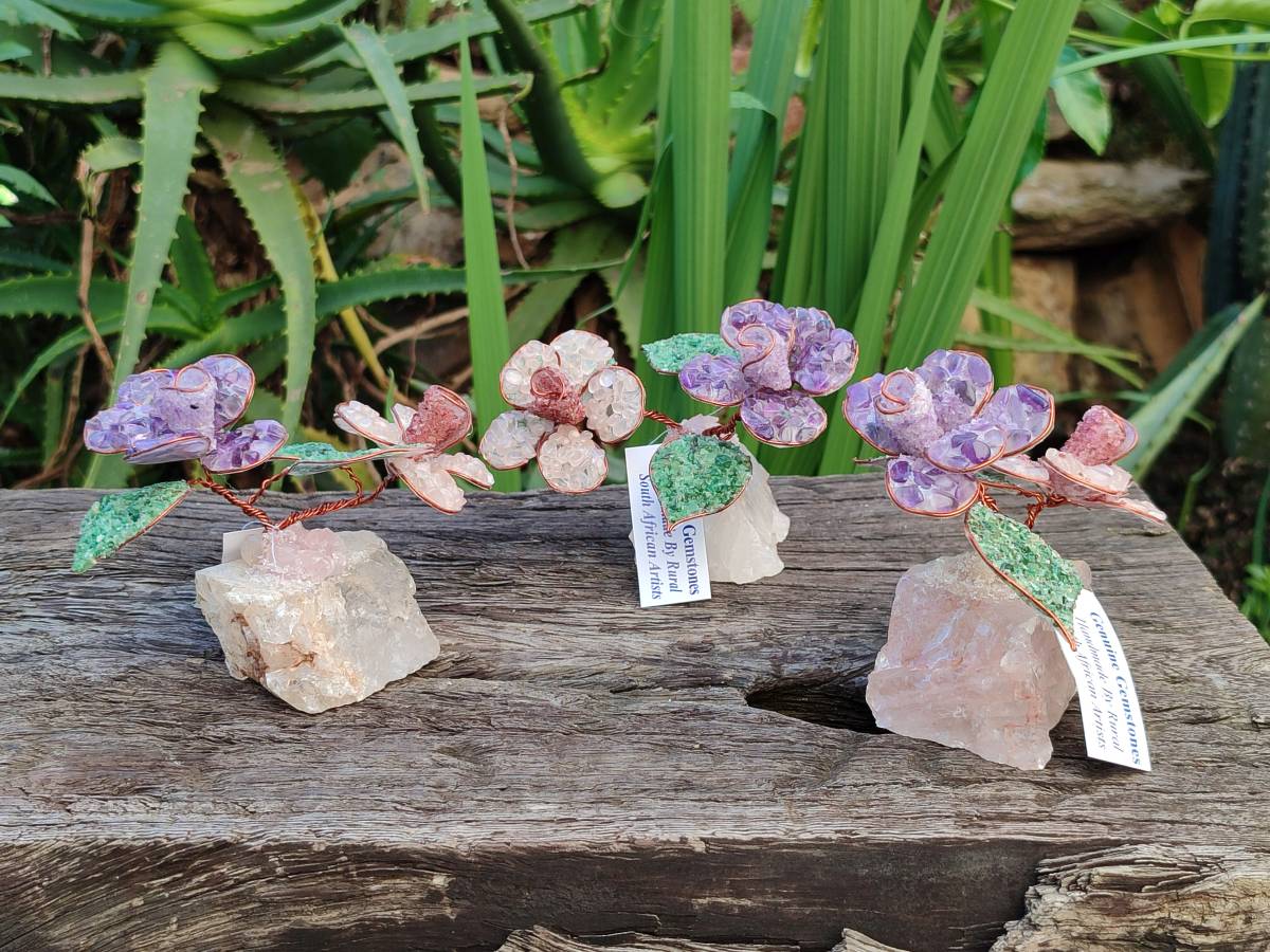 Hand Made Gemstone Double Rose Large - Sold Per Piece - From South Africa - Toprock Gemstones and Minerals 