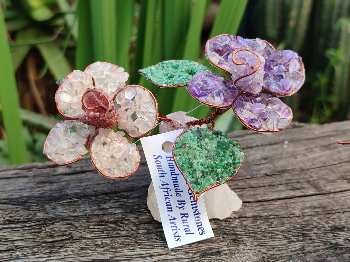 Hand Made Gemstone Double Rose Large - Sold Per Piece - From South Africa - Toprock Gemstones and Minerals 