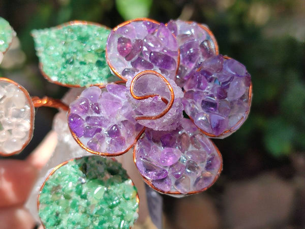 Hand Made Gemstone Double Rose Large - Sold Per Piece - From South Africa