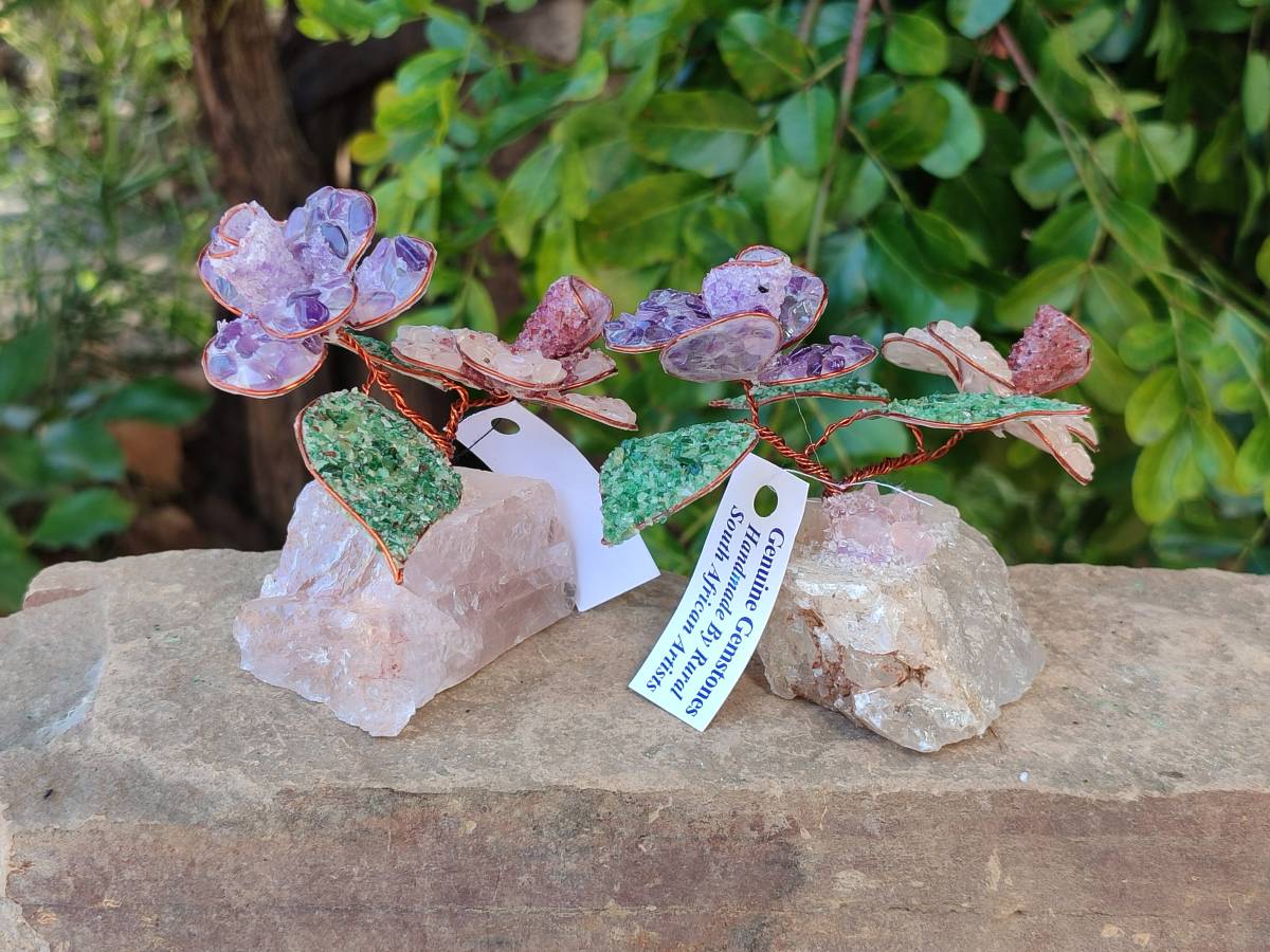 Hand Made Gemstone Double Rose Large - Sold Per Piece - From South Africa - Toprock Gemstones and Minerals 