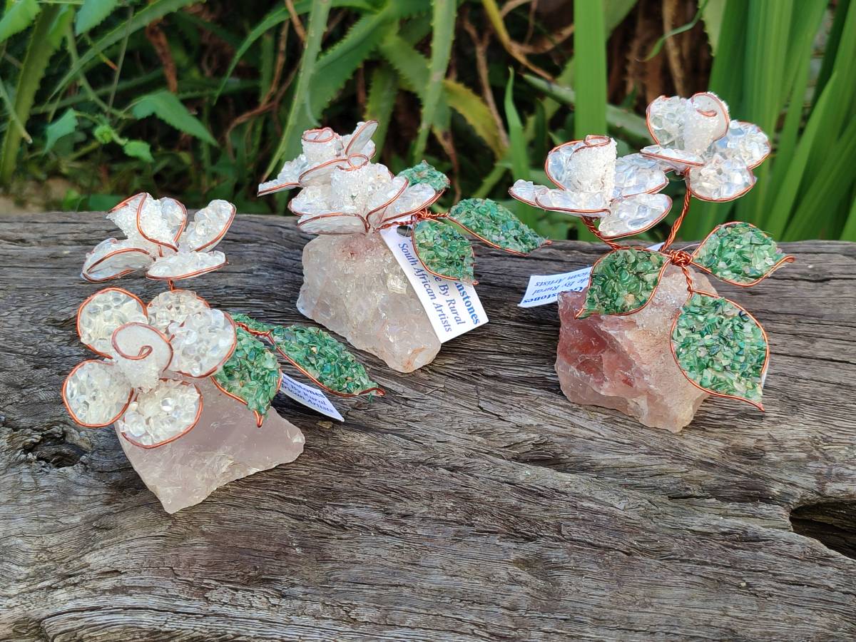 Hand Made Gemstone Double Rose Medium - Sold Per Piece - From South Africa - Toprock Gemstones and Minerals 