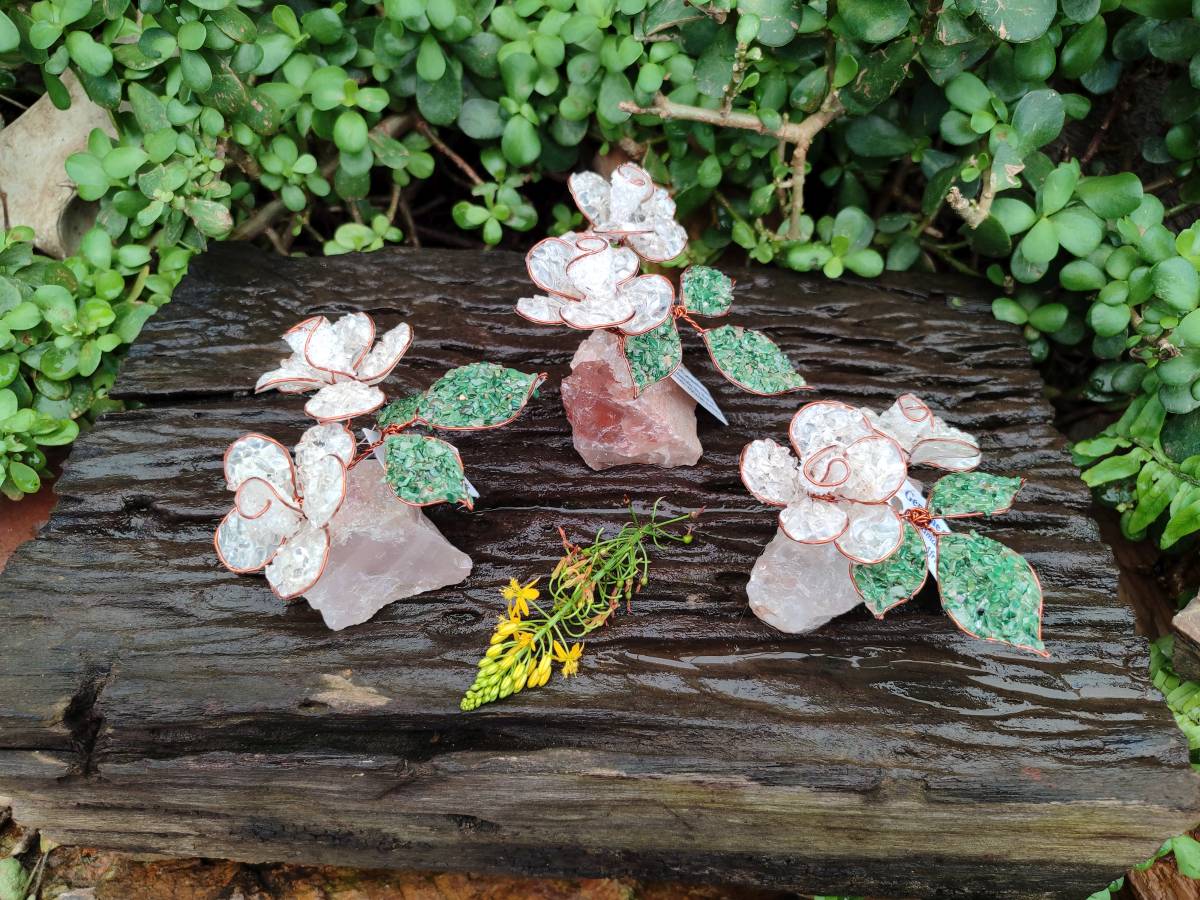 Hand Made Gemstone Double Rose Medium - Sold Per Piece - From South Africa - Toprock Gemstones and Minerals 