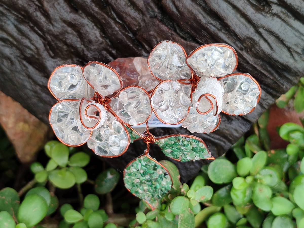 Hand Made Gemstone Double Rose Medium - Sold Per Piece - From South Africa - Toprock Gemstones and Minerals 