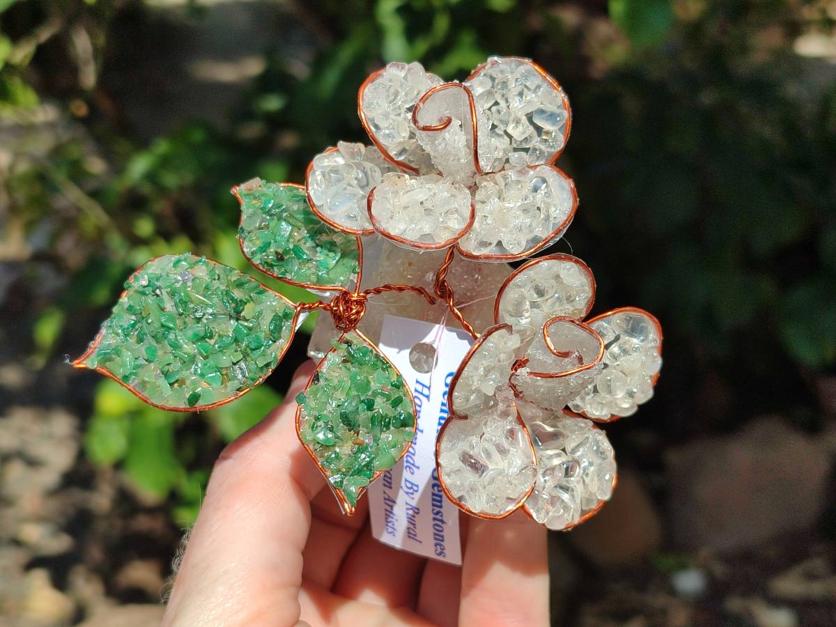 Hand Made Gemstone Double Rose Medium - Sold Per Piece - From South Africa - Toprock Gemstones and Minerals 