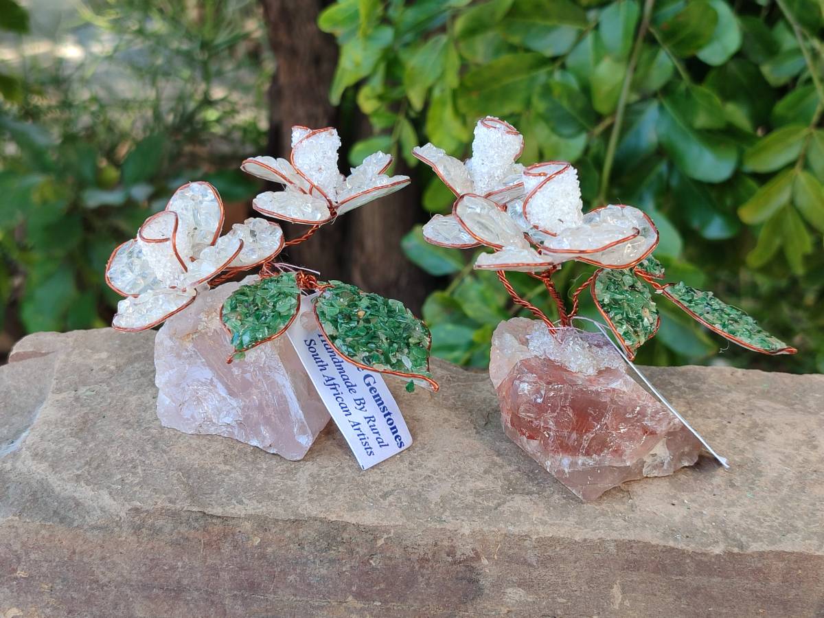 Hand Made Gemstone Double Rose Medium - Sold Per Piece - From South Africa - Toprock Gemstones and Minerals 