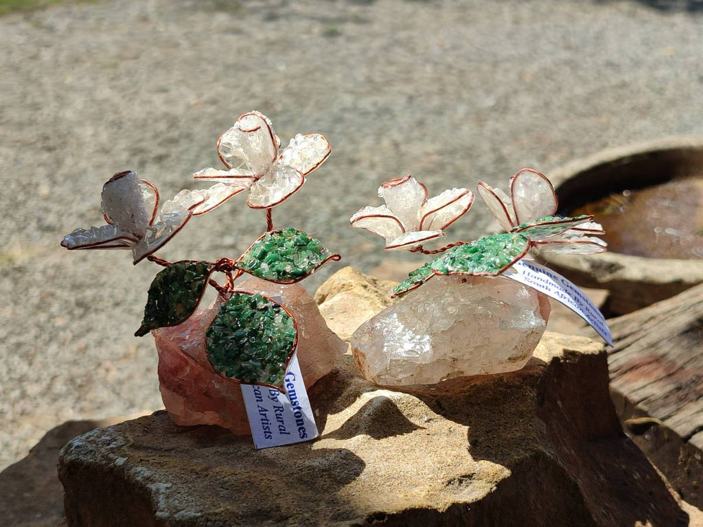 Hand Made Gemstone Double Rose Medium - Sold Per Piece - From South Africa - Toprock Gemstones and Minerals 