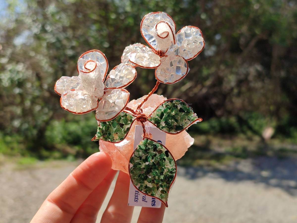 Hand Made Gemstone Double Rose Medium - Sold Per Piece - From South Africa - Toprock Gemstones and Minerals 