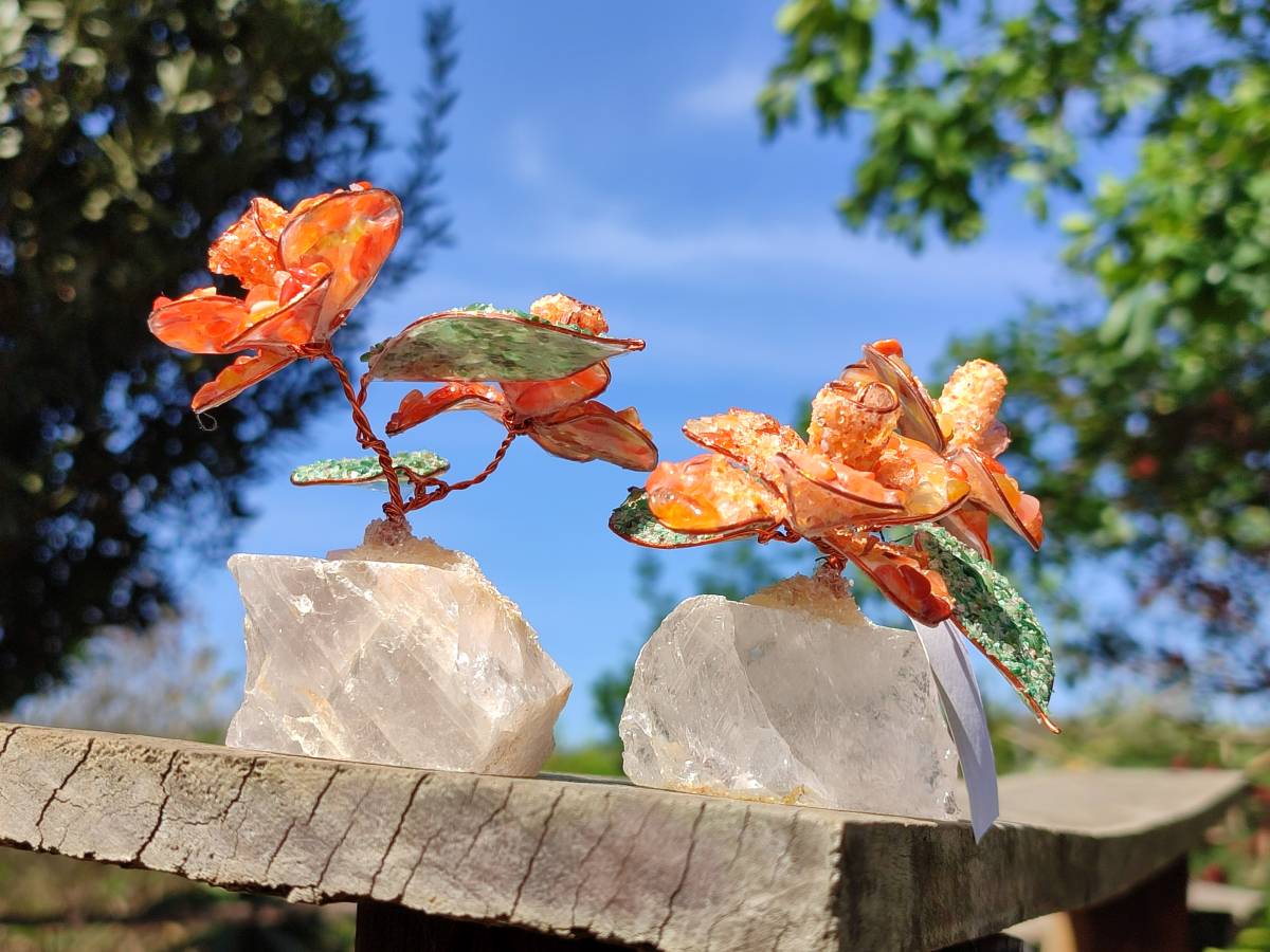 Hand Made Gemstone Double Rose Large - Sold Per Piece - From South Africa - Toprock Gemstones and Minerals 