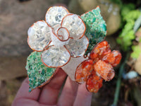Hand Made Gemstone Double Rose Small - Sold Per Piece - From South Africa