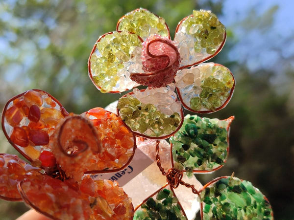 Hand Made Gemstone Double Rose Medium - Sold Per Piece - From South Africa