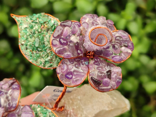 Hand Made Gemstone Double Rose Medium - Sold Per Piece - From South Africa