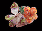 Hand Made Medium Gemstone Butterfly With Rose - Orange White Green - sold per piece - From South Africa - Toprock Gemstones and Minerals 