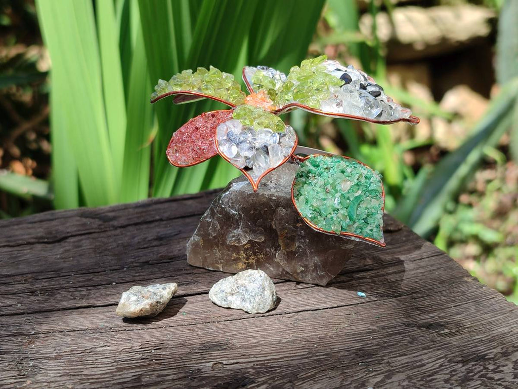 Hand Made Large Gemstone Orchid Flower - Sold Per Piece - From South Africa - Toprock Gemstones and Minerals 