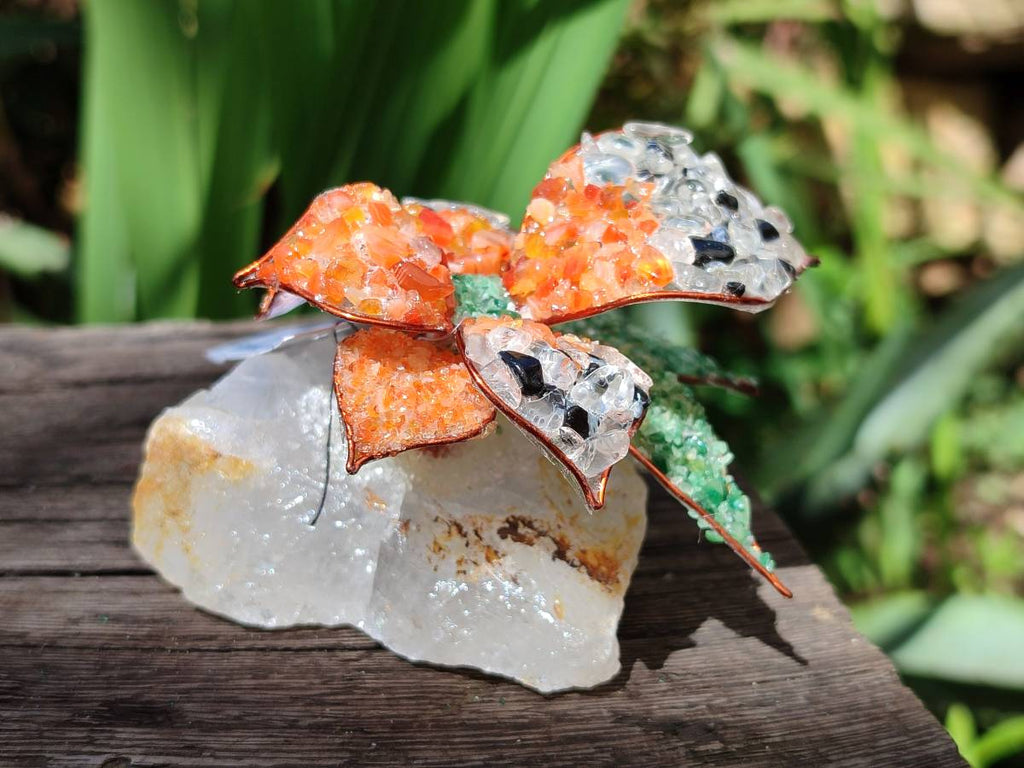 Hand Made Large Gemstone Orchid Flower - Sold Per Piece - From South Africa - Toprock Gemstones and Minerals 