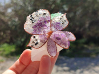Hand Made Large Gemstone Orchid Flower - Sold Per Piece - From South Africa
