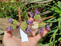 Hand Made Small Gemstone Dragonfly - Sold Per Item - From South Africa