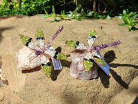 Hand Made Tumbled Stones Gemstone Dragonfly - Sold Per Item From South Africa