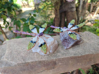 Hand Made Tumbled Stones Gemstone Dragonfly - Sold Per Item From South Africa