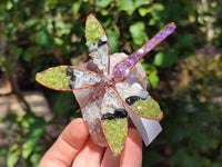 Hand Made Tumbled Stones Gemstone Dragonfly - Sold Per Item From South Africa