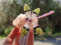 Hand Made Tumbled Stones Gemstone Dragonfly - Sold Per Item From South Africa