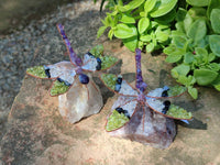 Hand Made Tumbled Stones Gemstone Dragonfly - Sold Per Item From South Africa