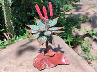 Hand Made Gemstone Red Poker Aloe Trees - Sold Per Item - From South Africa