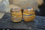 Polished Golden Tigers Eye Free Forms x 18 From Southern Africa - Toprock Gemstones and Minerals 